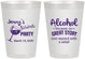 Personalized Bachelorette 8 oz Frosted Cups - Alcohol | 60138