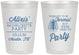 Personalized Bachelorette 8 oz Frosted Cups - Formal Party | 60145