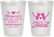 Personalized Bachelorette 8 oz Frosted Cups - One Last Toast | 60147