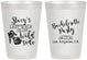 Personalized Bachelorette 8 oz Frosted Cups - Last Walk Wild Side | 60148