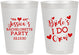 Personalized Bachelorette 8 oz Frosted Cups - Brides I Do Crew | 60159