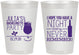 Personalized Bachelorette 8 oz Frosted Cups - Night Never Remember | 60160