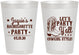 Personalized Bachelorette 8 oz Frosted Cups - Cowgirl Boots | 60163