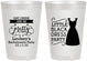 Personalized Bachelorette 8 oz Frosted Cups - Little Black Dress | 60164