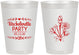 Personalized Bachelorette 8 oz Frosted Cups - Flowers | 60174