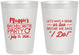 Personalized Bachelorette 8 oz Frosted Cups - Before She Says I Do | 60179