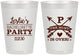 Personalized Bachelorette 8 oz Frosted Cups - The Hunt Is Over | 60186