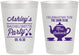 Personalized Bachelorette 8 oz Frosted Cups - Teapot | 60189