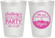 Personalized Bachelorette 8 oz Frosted Cups - Las Vegas | 60190