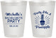 Personalized Bachelorette 8 oz Frosted Cups - Party Like A Pineapple | 60193