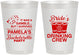 Personalized Bachelorette 8 oz Frosted Cups - Las Vegas | 60194