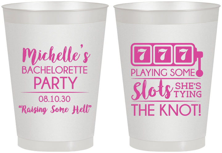 Personalized Bachelorette 8 oz Frosted Cups - Las Vegas | 60195
