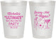 Personalized Bachelorette 8 oz Frosted Cups - Raising Hell In Vegas | 60196