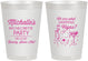 Personalized Bachelorette 8 oz Frosted Cups - Las Vegas | 60199