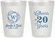 Personalized Anniversary 8 oz Frosted Cups - Cheers To 20 Years | 80001