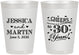 Personalized Anniversary 8 oz Frosted Cups - Cheers To 30 Years | 80003