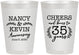 Personalized Anniversary 8 oz Frosted Cups - Cheers To 35 Years | 80004