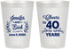 Personalized Anniversary 8 oz Frosted Cups - Cheers To 40 Years | 80005