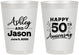 Personalized Anniversary 8 oz Frosted Cups - 50th Wedding | 80007
