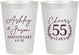 Personalized Anniversary 8 oz Frosted Cups - Cheers To 55 Years | 80008