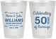 Personalized Anniversary 8 oz Frosted Cups - 50 Years Of Marriage | 80017