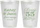 Personalized Anniversary 8 oz Frosted Cups - Cheers To 55 Years | 80018