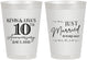 Personalized Anniversary 8 oz Frosted Cups - 10 Years Down | 80020