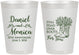 Personalized Anniversary 8 oz Frosted Cups - 25th Wedding | 80022