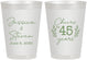 Personalized Anniversary 8 oz Frosted Cups - Cheers To 45 Years | 80026