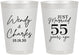 Personalized Anniversary 8 oz Frosted Cups - Just Married 55 Years Ago | 80028