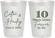 Personalized Anniversary 8 oz Frosted Cups - Just Married 10 Years Ago | 80030