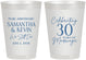 Personalized Anniversary 8 oz Frosted Cups - 30 Years Of Marriage | 80033