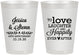 Personalized Anniversary 8 oz Frosted Cups - 40th Wedding | 80035