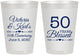 Personalized Anniversary 8 oz Frosted Cups - 50 Years Blessed | 80037