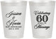 Personalized Anniversary 8 oz Frosted Cups - 60 Years Of Marriage | 80039