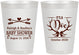 Personalized Baby Shower 8 oz Frosted Cups - It’s A Doe Antler | 90001