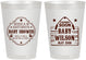 Personalized Baby Shower 8 oz Frosted Cups - Gender Reveal Buck Or Doe | 90002