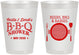 Personalized Baby Shower 8 oz Frosted Cups - Beers Bbq Babies | 90007