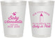 Personalized Baby Shower 8 oz Frosted Cups - Drink Baby In Pink | 90014