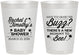 Personalized Baby Shower 8 oz Frosted Cups - Mommy To Bee | 90019