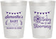Personalized Baby Shower 8 oz Frosted Cups - Blooming | 90020