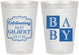 Personalized Baby Shower 8 oz Frosted Cups - Celebrating | 90029