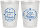 Personalized Baby Shower 8 oz Frosted Cups - Cute Little Button | 90035