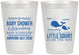 Personalized Baby Shower 8 oz Frosted Cups - Mermaid On Her Way | 90044