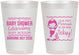 Personalized Baby Shower 8 oz Frosted Cups - Mermaid On Her Way | 90046