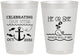 Personalized Baby Shower 8 oz Frosted Cups - Gender Reveal Whale | 90053