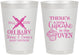 Personalized Baby Shower 8 oz Frosted Cups - Cupcake In The Oven | 90059