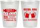 Personalized Baby Shower 8 oz Frosted Cups - Beers Bbq Babies | 90060