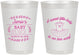 Personalized Baby Shower 8 oz Frosted Cups - Sweet Little Lady | 90061