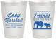 Personalized Baby Shower 8 oz Frosted Cups - Peanut On The Way | 90062